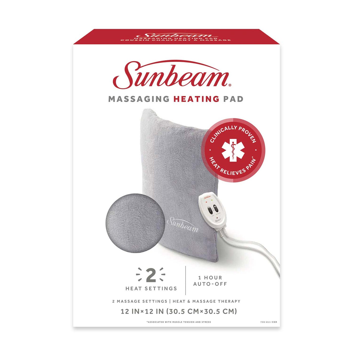 Standard Massaging Heating Pad