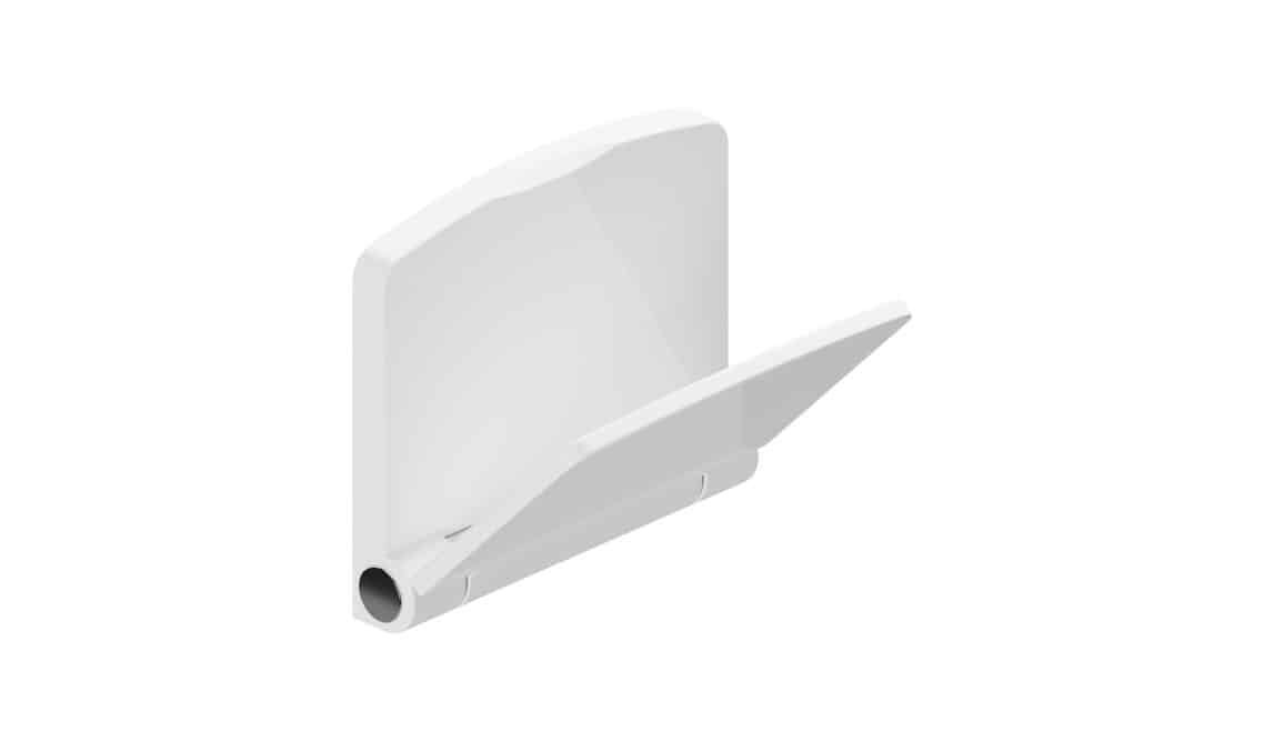 White Folding Shower Seat