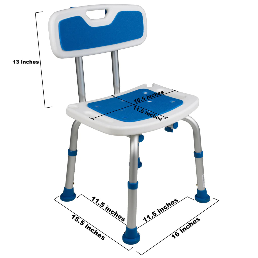 Foam Padded Bath Seat with Back