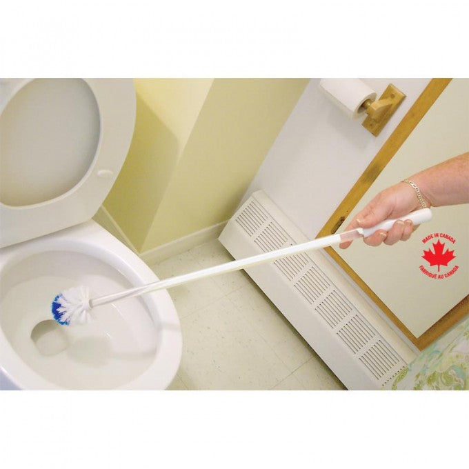 Brosse de toilette à long manche avec tasse
