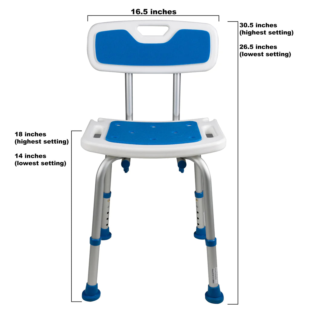 Foam Padded Bath Seat with Back