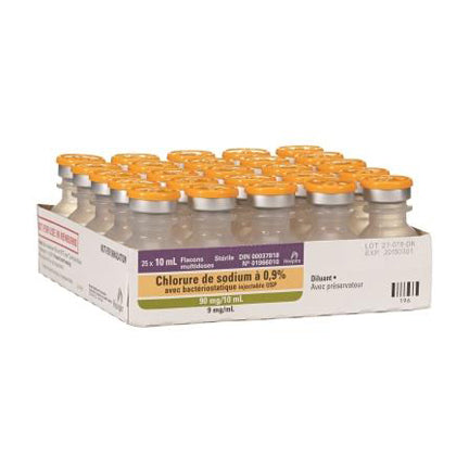 Chlorure de sodium 0,9 % bactériostatique injectable USP
