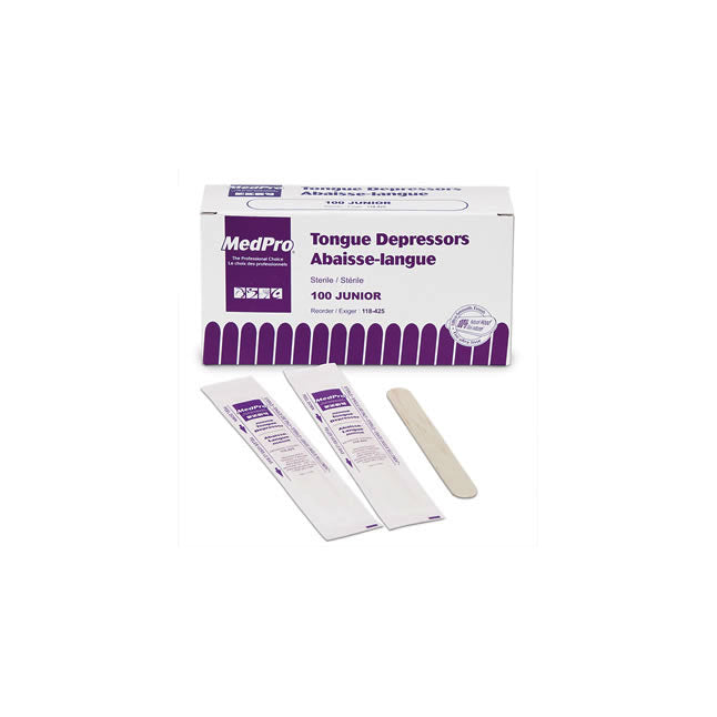 MedPro® Tongue Depressor, Senior & Junior, Sterile