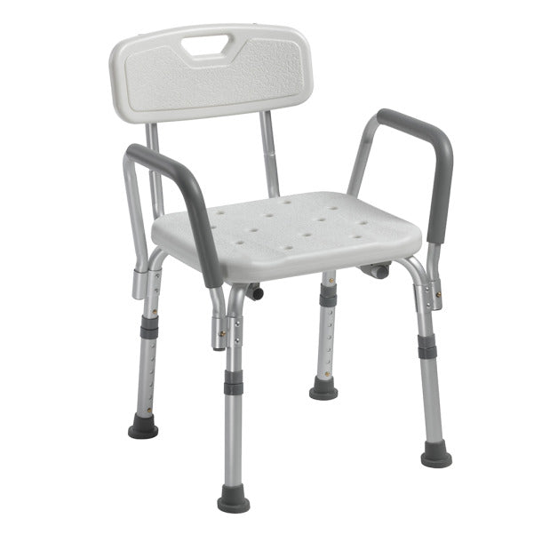 Bath Seat/Shower Chair with Back and Padded Arms