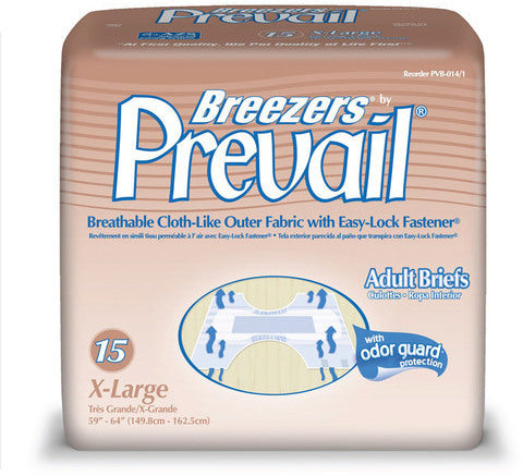 Prevail® Breezers® Bariatric Briefs 4 bags/case