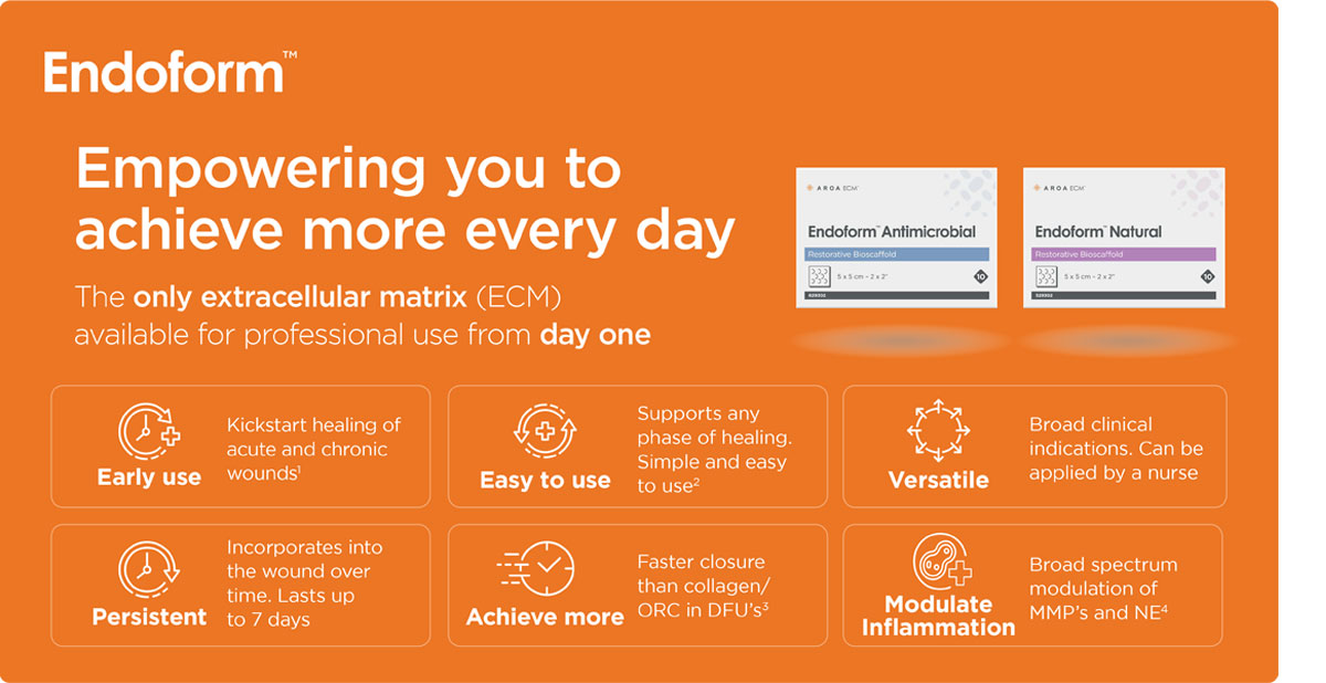 Endoform™ Antimicrobial Restorative Bioscaffold