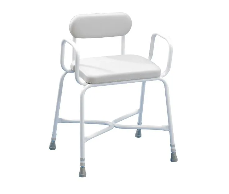 Heavy Duty Perching Stool with Arms and Back