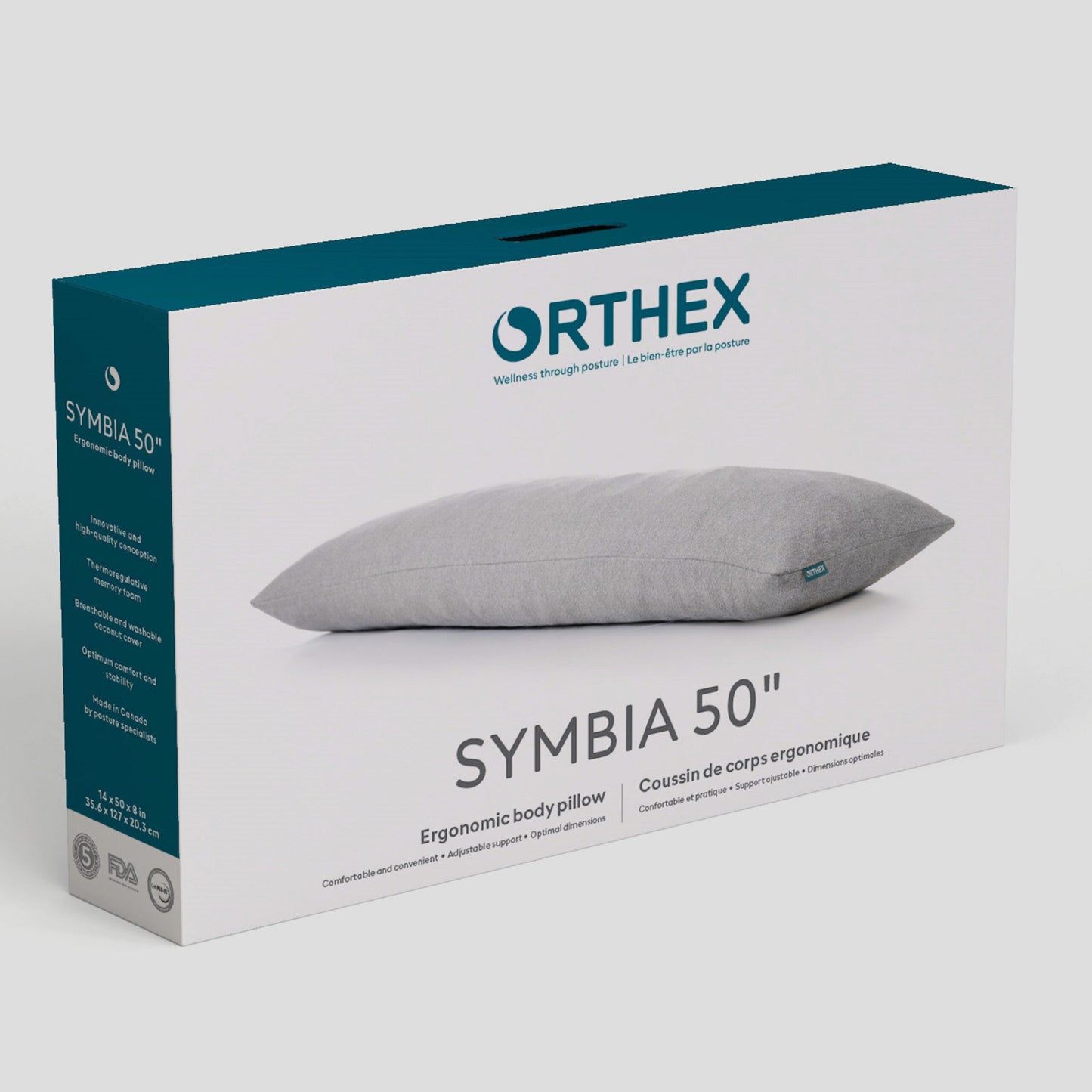 Ergonomic body pillow Symbia 50″