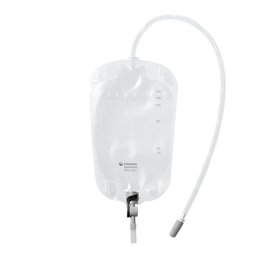 Conveen® Security+ leg bag, Lever tap outlet, sterile