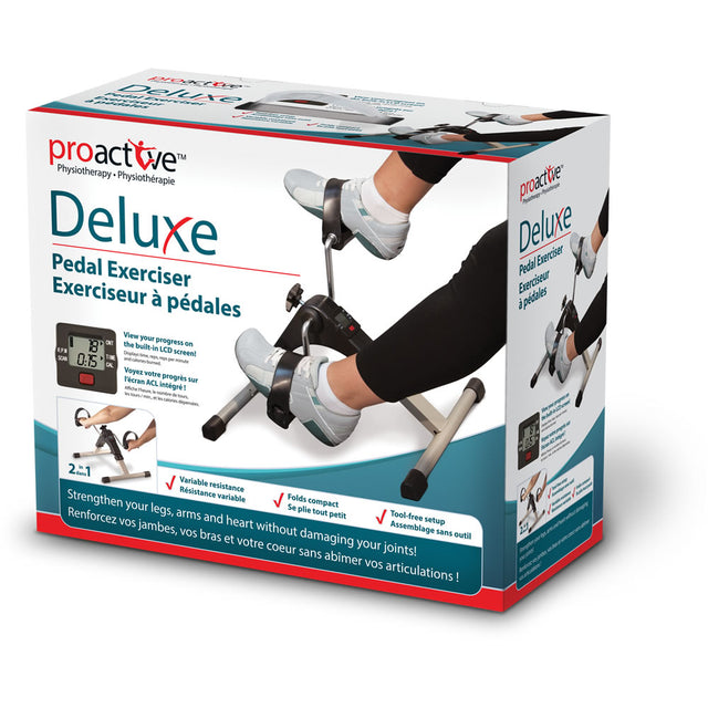 Proactive pedal exerciser for rehab