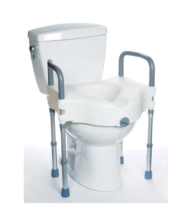 Raised Toilet Seat with Adjustable Legs