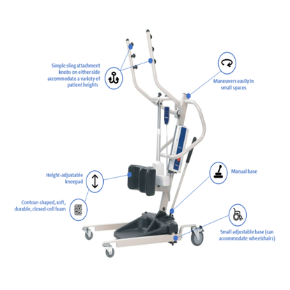 Rental Reliant 350 Stand-Up Lift with Manual Low Base