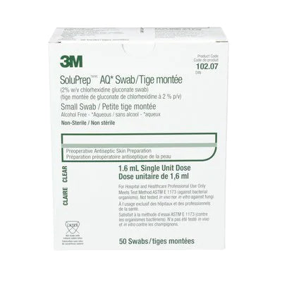 3M™ SoluPrep™ (AQ) Swab 102.07  50/box