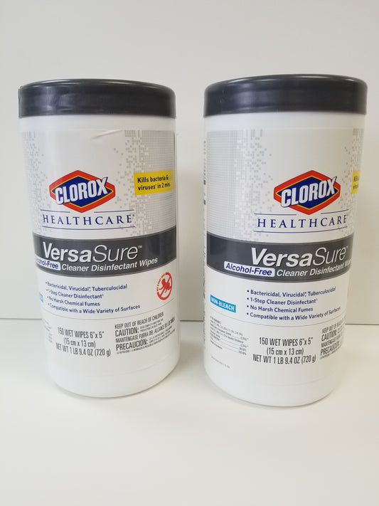 Clorox Versa Sure Alcohol-Free Cleaner Disinfectant Wipes - BC MedEquip Home Health Care