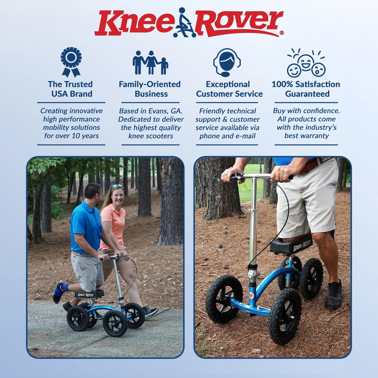 Quad All Terrain Knee Walker/Scooter