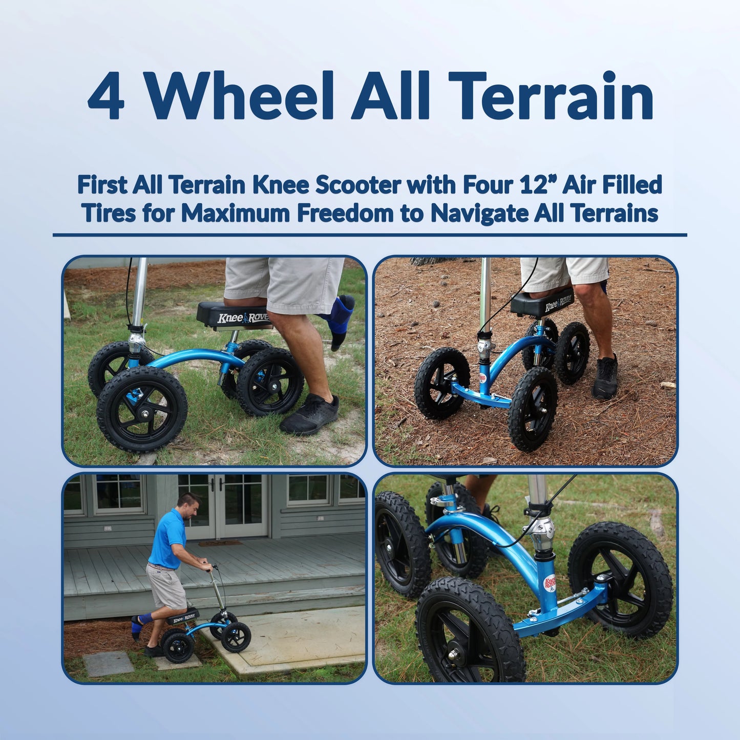 Quad All Terrain Knee Walker/Scooter