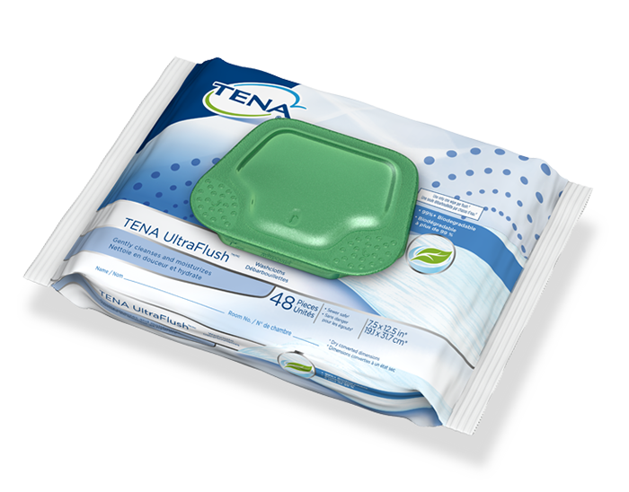 TENA® UltraFlush Washcloths