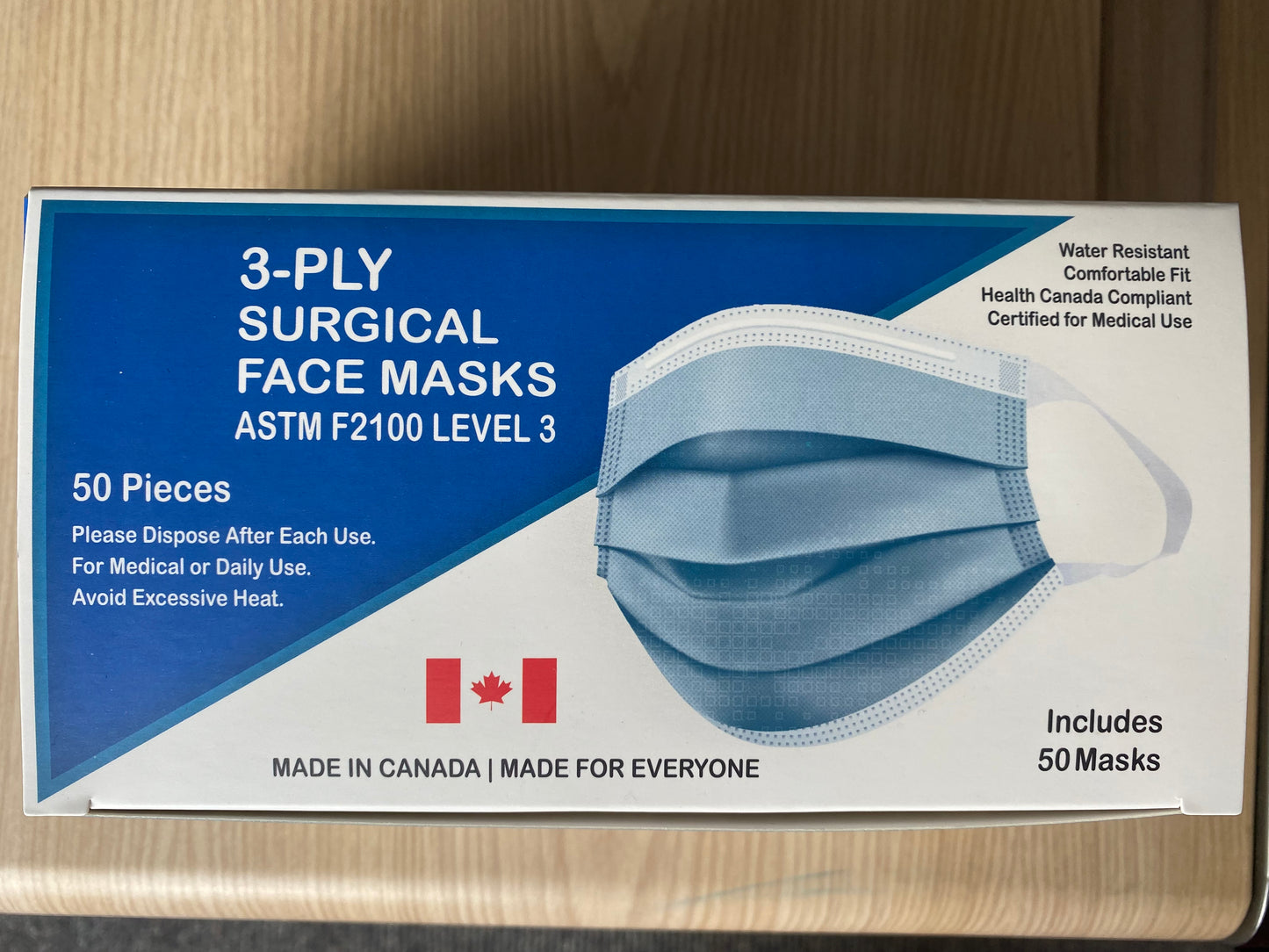 Surgical Mask blue Level 3 w/earloops