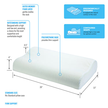 Cervical Pillow with Memory Foam Pillow