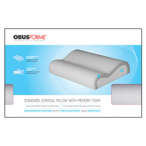 ObusForme Cervical Pillow with Memory Foam Pillow PL-STD-01