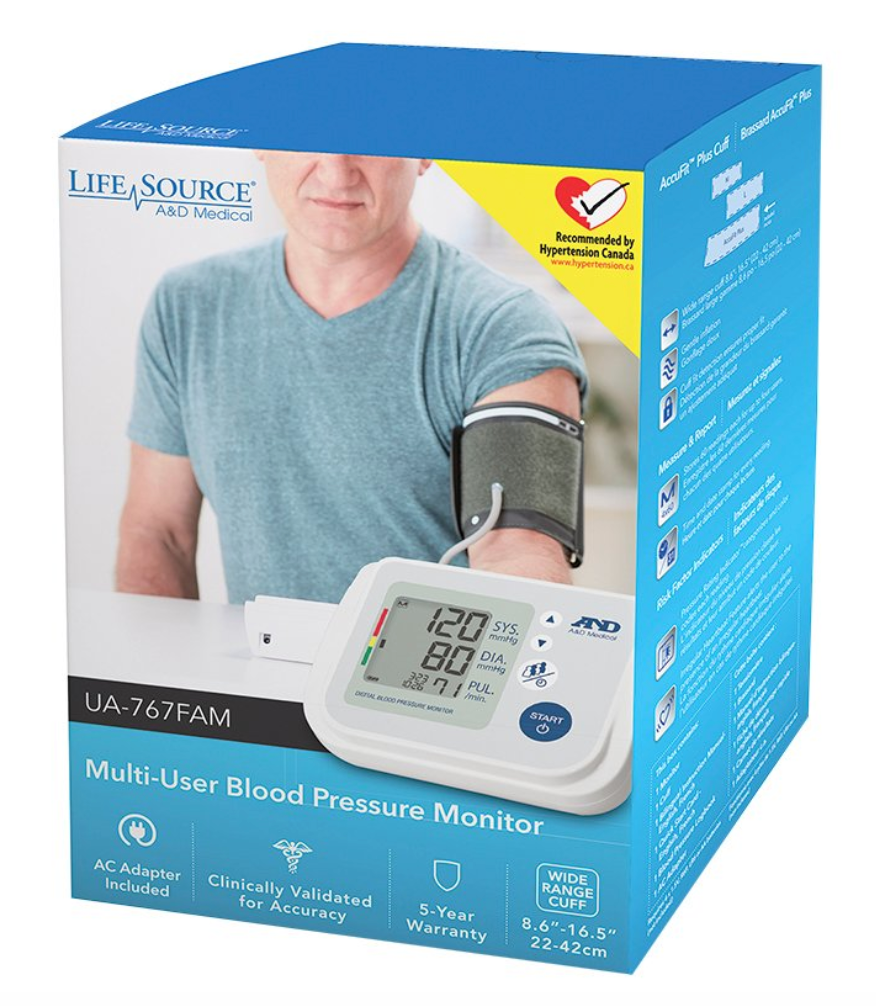 UA-767FAM Blood Pressure Monitor with Wide Range Cuff