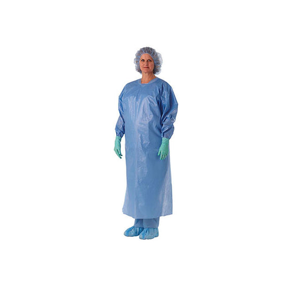 Isolation Gown, Over-the-Head, Plastic Film - BC MedEquip Home Health Care