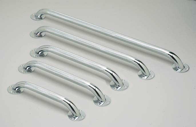 Grab Bar Chrome Plated Knurled - BC MedEquip Home Health Care