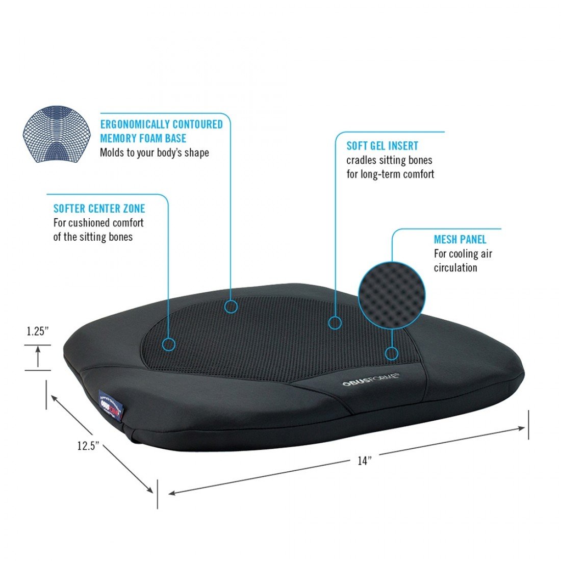 Obusforme Gel Seat - BC MedEquip Home Health Care