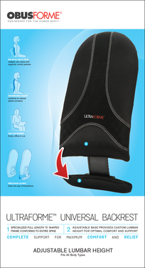 Obusforme UltraForme Backrest UF-BLK-UNI